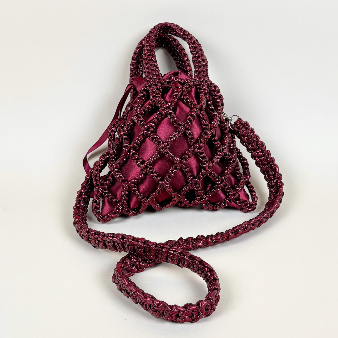 The Net Metallizzata Bordeaux