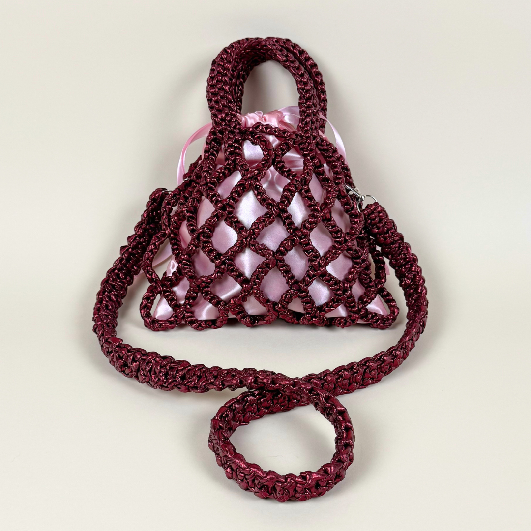 The Net Metallizzata Bordeaux